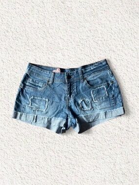 Element Women's Blue Denim Patch Shorts
